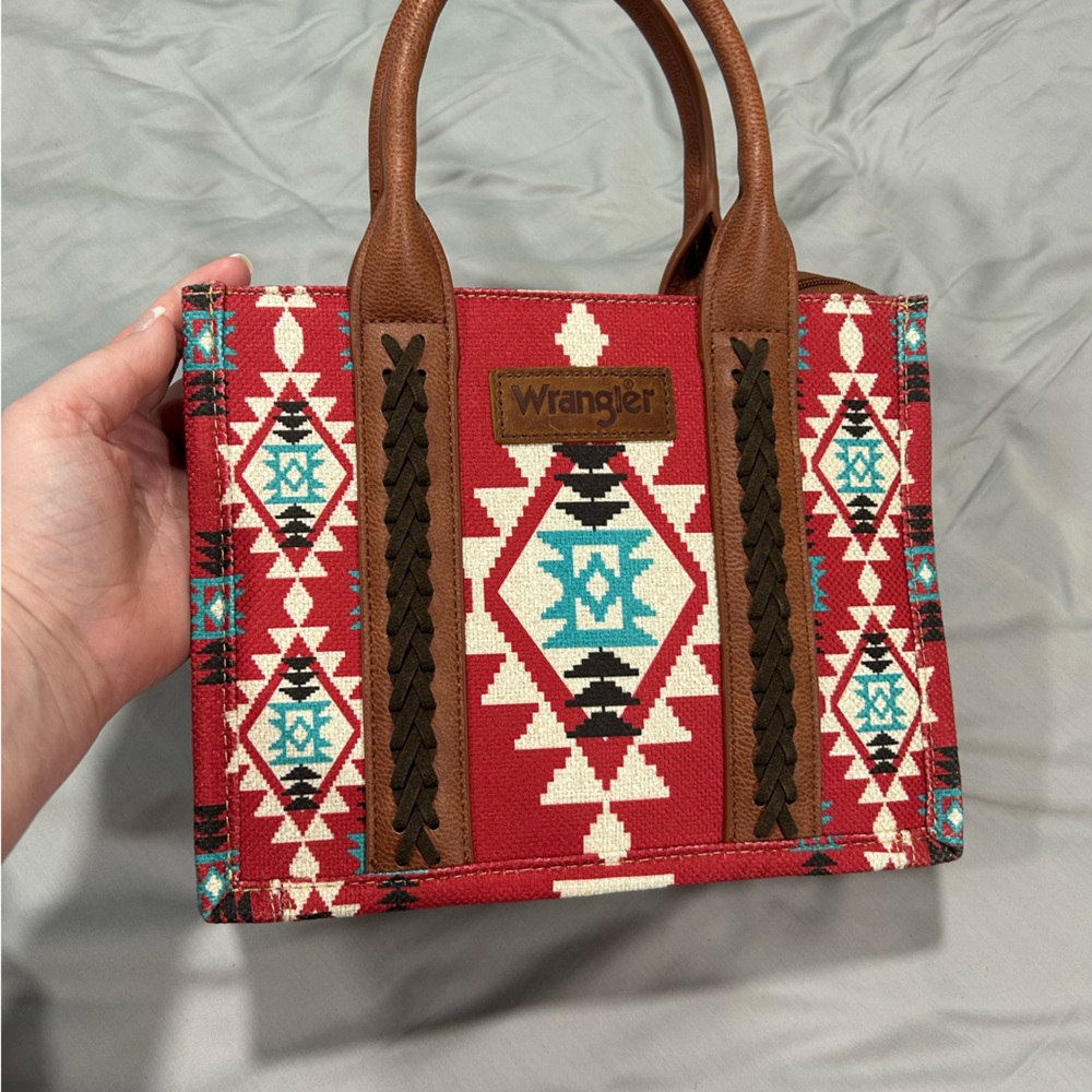 Wrangler Red and Brown handbag w strap